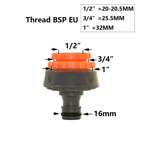 Garden Hose Quick Connector 1/2 3/4 1 Inch Pipe Coupler Stop Water