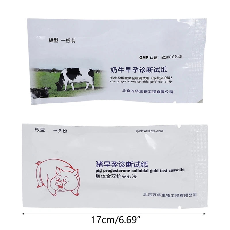 Pregnancy Test Strip Cattle Cow Early Pregnant Testing Tool Safety