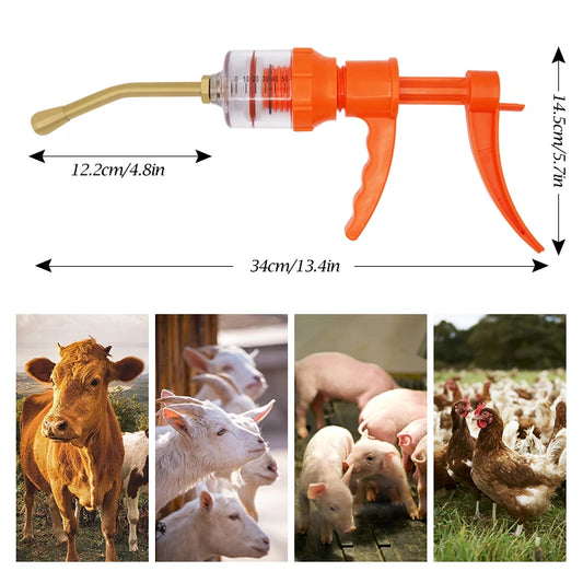 50Ml Animal Veterinary Feeding Gun Drum Medication for Animal