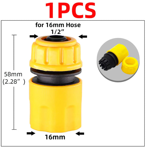 1/2" 3/4'' 1" Garden Car Hose Quick Connectors Repair Damaged Leaky