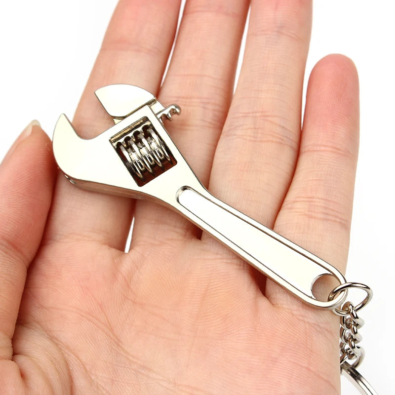 Mini Wrench Keychain Portable Car Metal Adjustable Universal Spanner