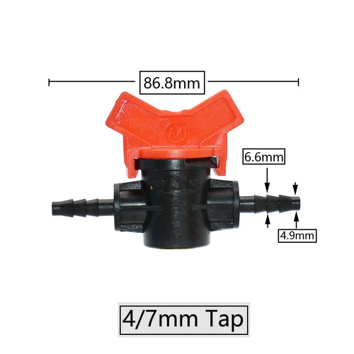 4/8/10/12/16/20/25mm Hose Barbed Mini Valve Garden Tap Barb Connectors