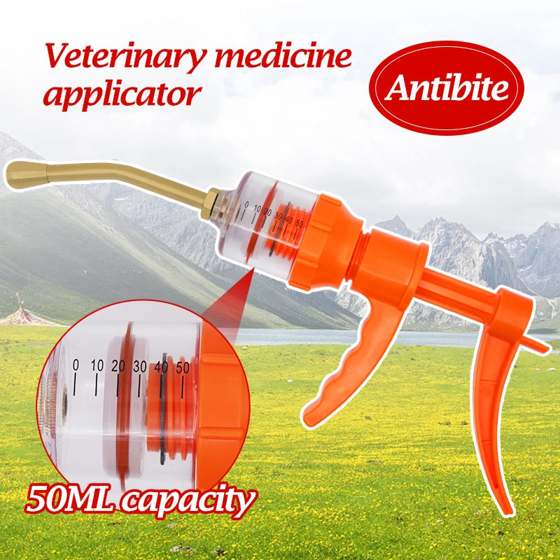 50Ml Animal Veterinary Feeding Gun Drum Medication for Animal