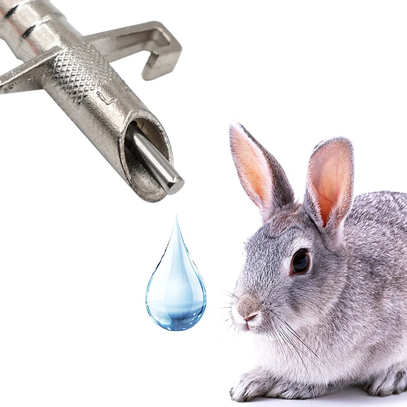 Automatic Rabbit Nipples Drinker, Animal Water Feeding Tools, Rabbit