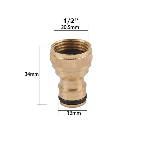 1/2 3/4"  Thread Quick Connector Brass Garden Watering Adapter Drip