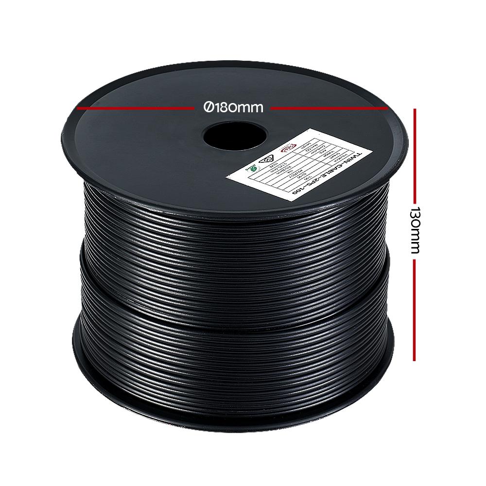 2.5MM Electrical Cable Twin Core Extension Wire 100M Car Solar Panel