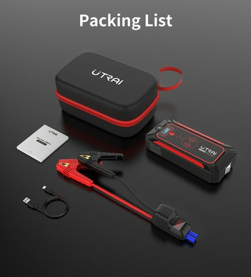 Utrai 2500a Jump Starter 24000mah Power Bank Battery Charger 10w